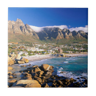 Carreau La Plage De Camps Bay Et La Chaîne Des Douze Apôtr