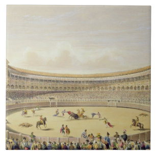 Carreau La plaza de Toros de Madrid, 1865 (litho de