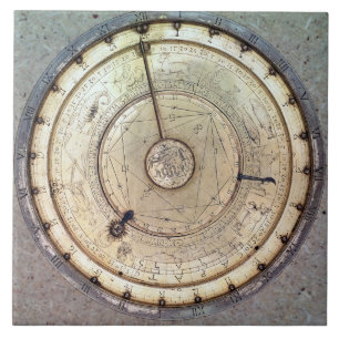 Carreau La première horloge pilotée par des ressorts avec