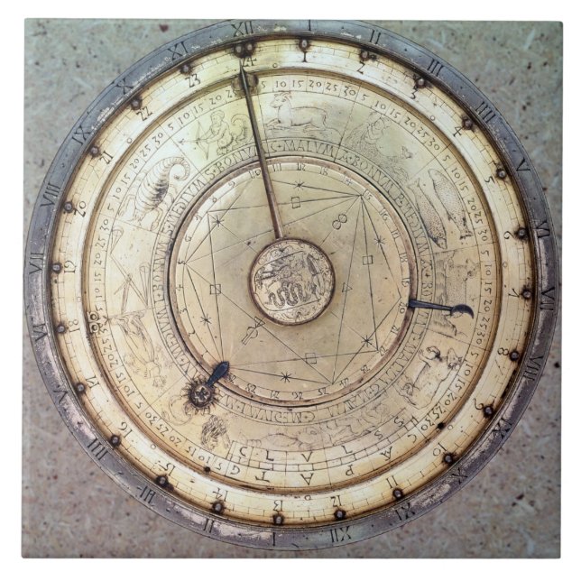 Carreau La première horloge pilotée par des ressorts avec (Devant)