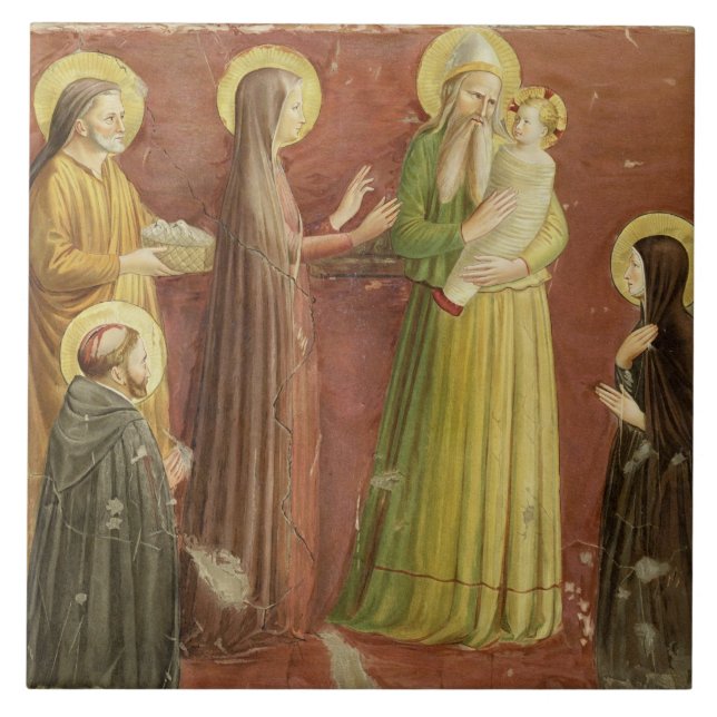 Carreau La présentation dans le temple, d'une série de p (Devant)