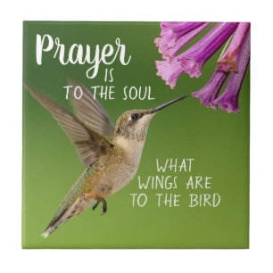 Carreau La prière chrétienne est à Soul Wings Bird Humming