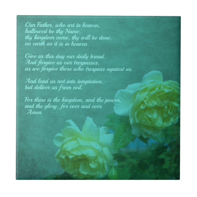 Carreau La prière du Seigneur Notre Père     (Devant)