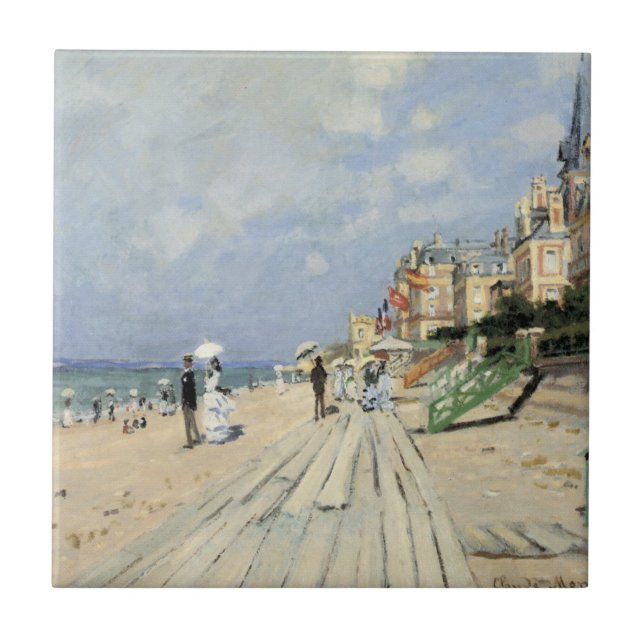 Carreau La promenade à Trouville par Claude Monet (Devant)