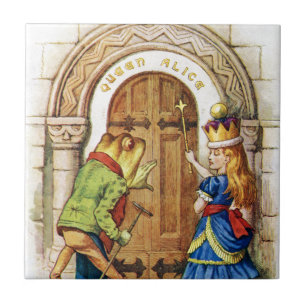 Carreau La Reine Alice et la grenouille au pays des