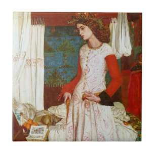 Carreau La Reine Guenevere, William Morris d'Iseult   de