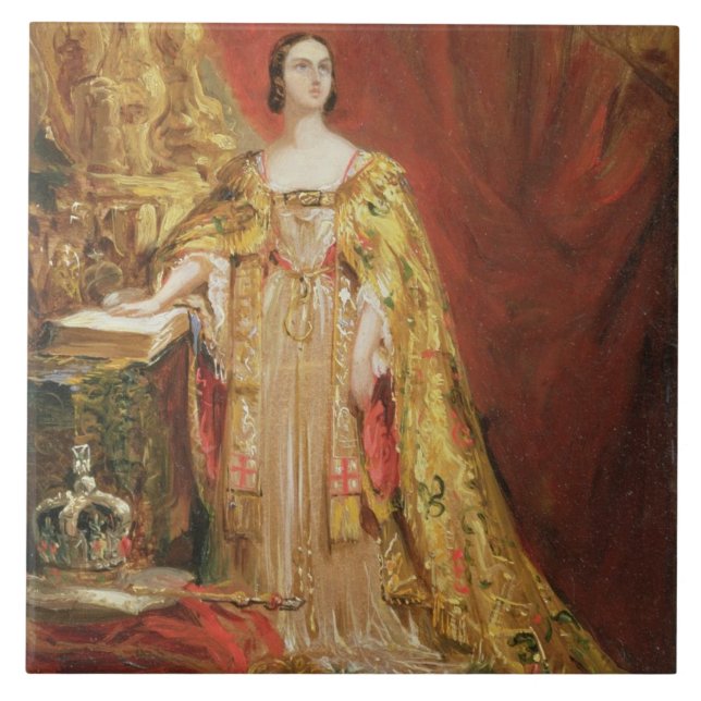 Carreau La Reine Victoria (1819-1901) prenant le (Devant)