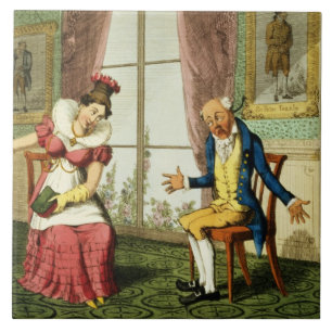 Carreau La remontrance, pub. par G. Humphrey, 1821 (colo