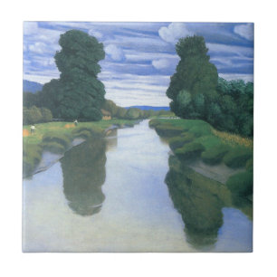 Carreau La rivière de Berville par Felix Vallotton, Fine A