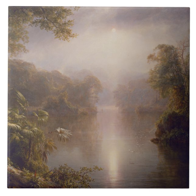 Carreau La rivière de la Lumière (Matin dans les tropiques (Devant)