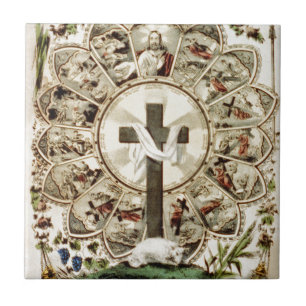 Carreau La route à la croix sainte