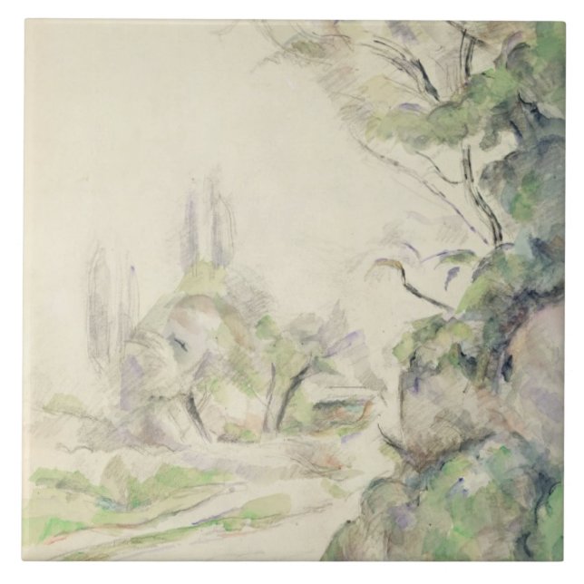 Carreau La route d'enroulement, c.1900-06 (la semaine sur (Devant)