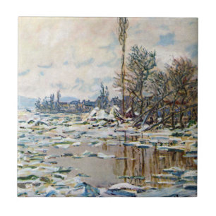 Carreau La rupture de la glace par Claude Monet