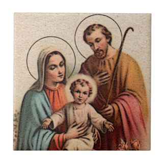 Carreau La Sainte Famille - Jésus, Marie et Joseph
