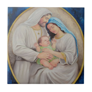 Carreau La Sainte Famille : Portrait de l'Amour Divin