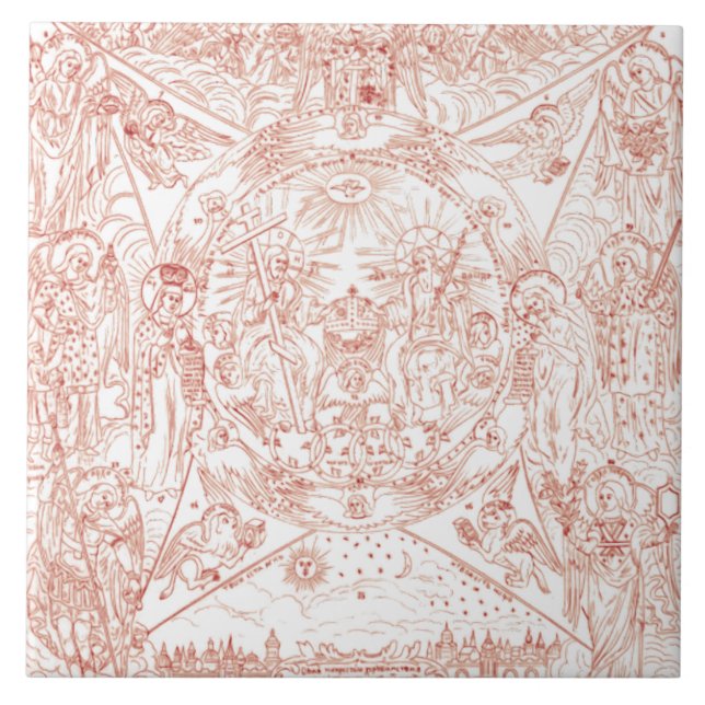 Carreau La Sainte Trinité en gloire (Devant)