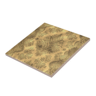 Carreau La sépia s'est fanée cru floral