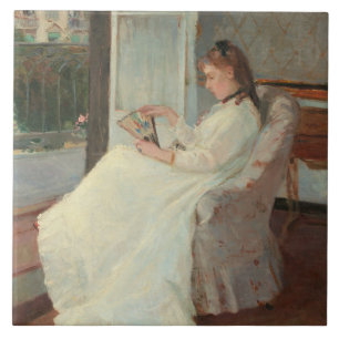 Carreau La soeur de l'artiste à une fenêtre, 1869