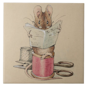 Carreau La souris sur mesure (par Beatrix Potter)