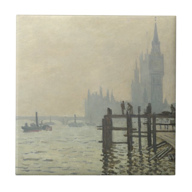 Carreau La Tamise sous Westminster par Claude Monet (Devant)