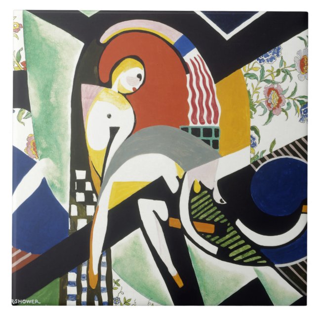 Carreau La Thundershower, oeuvre colorée (Devant)