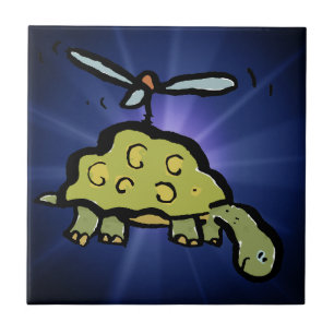 Carreau la tortue hélicoptère