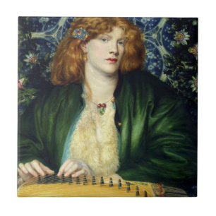 Carreau La tour bleue (par Dante Gabriel Rossetti)