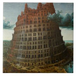 Carreau La Tour de Babel (par Pieter Bruegel l'Ancien)