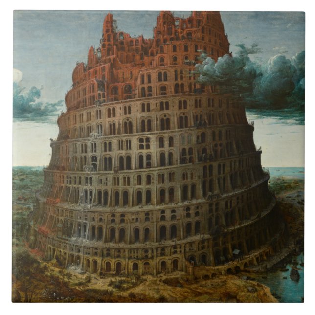 Carreau La Tour de Babel (par Pieter Bruegel l'Ancien) (Devant)