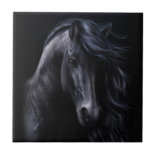 Carreau La tuile d'art noir