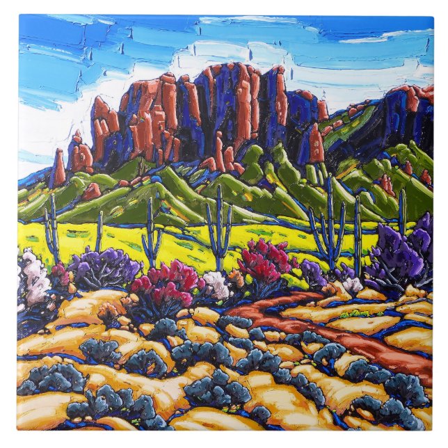 Carreau La tuile décorative de majesté de superstition (Devant)