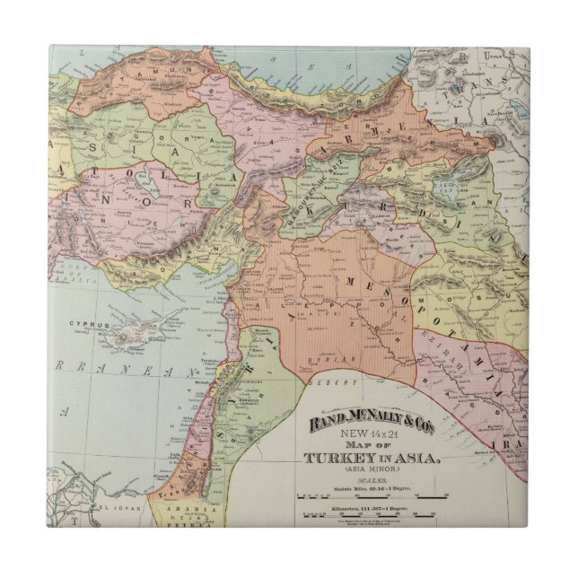 Carreau La Turquie en Asie 6 (Devant)