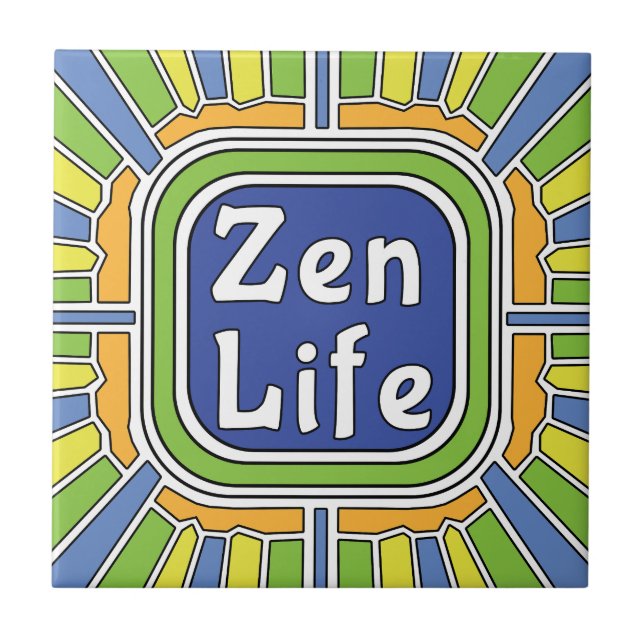 Carreau La vie Zen pour moi (Devant)