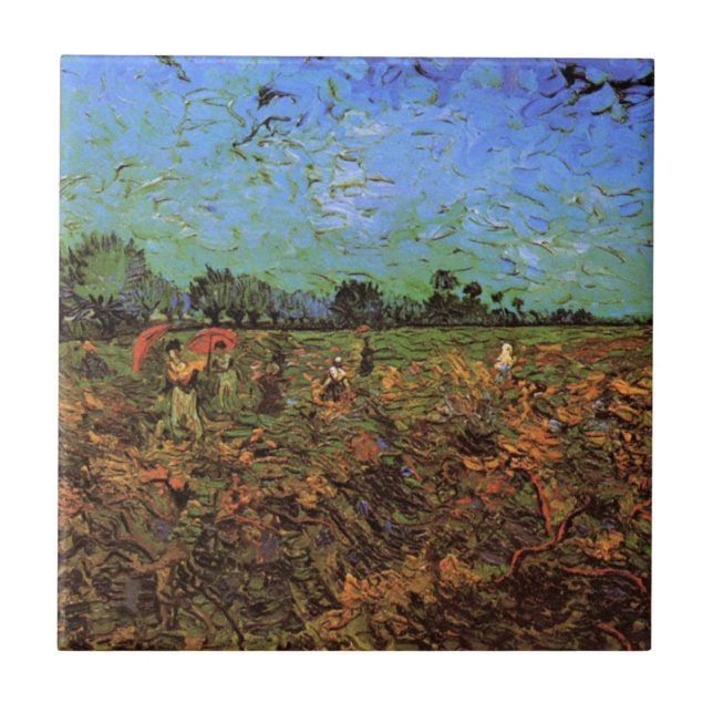 Carreau La vigne verte par Vincent van Gogh (Devant)