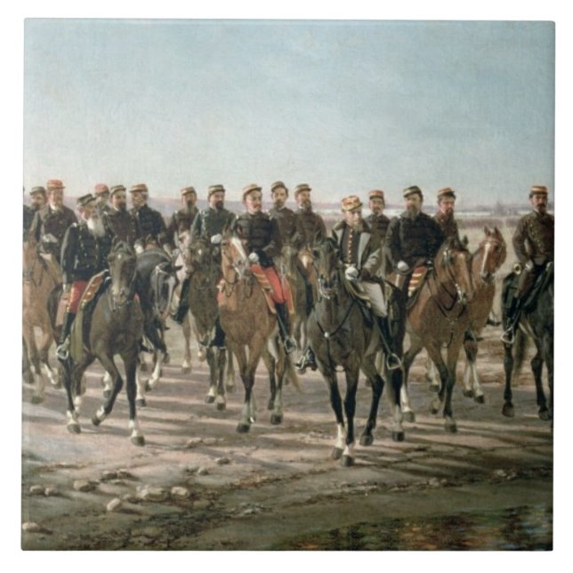 Carreau La visite au nègre de rivière par le Général Julio (Devant)