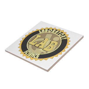 CARREAU LAB BADGE LABORATOIRE SCIENCE