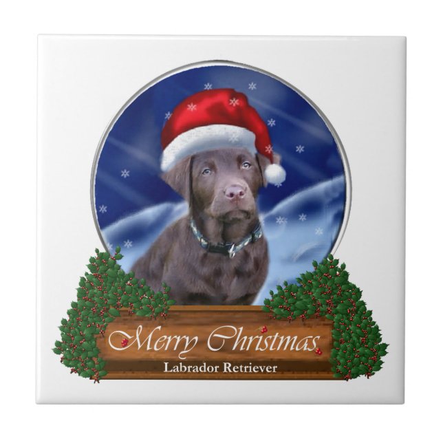 Carreau Labrador Retriever Christmas (Devant)