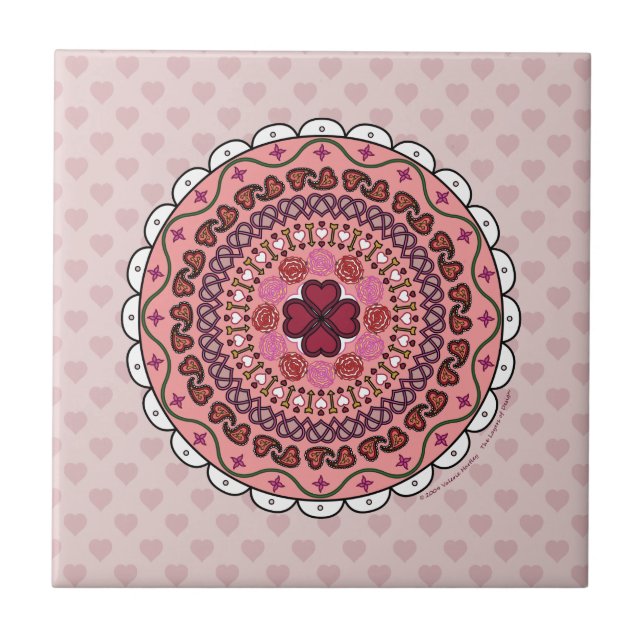 Carreau Lacy Valentine's Day Tile (Devant)