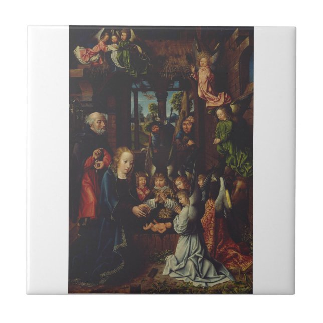 Carreau L'Adoration de l'Enfant Christ (Devant)