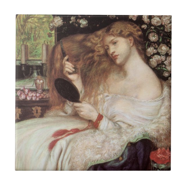 Carreau Lady Lilith de Rossetti, Portrait Victorien Antiqu (Devant)
