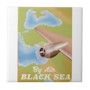 Carreau L'affiche de voyage de la mer Noire