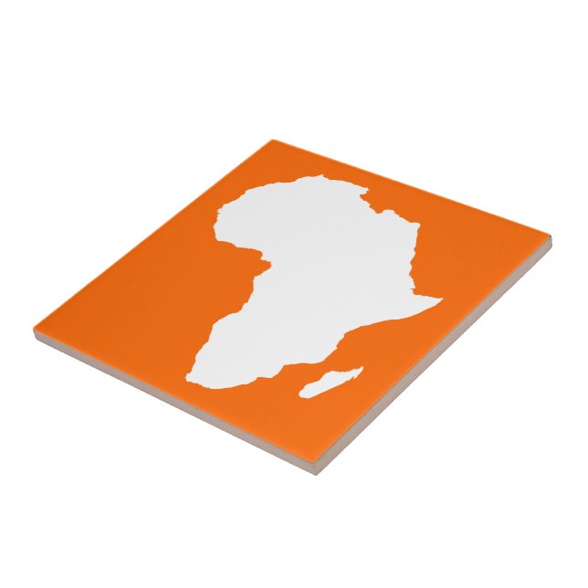 Carreau L'Afrique Audacieuse de la Tangerine (Côté)