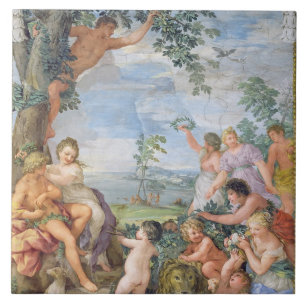 Carreau L'âge d'or (fresque)