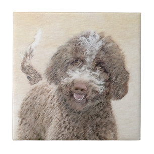 Carreau Lagotto Romagnolo Peinture - Cute Original Chien A