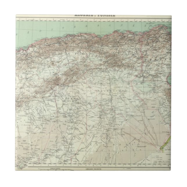 Carreau L'Algérie et la Tunisie (Devant)