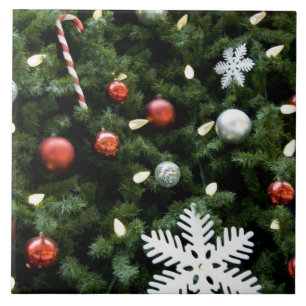 Carreau L'Amérique du Nord. Décorations de Noël sur