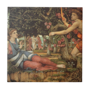 Carreau L'Amour et la Jeune Fille par John Stanhope