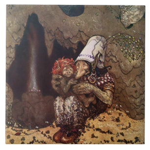 Carreau « L'amour maternel » de John Bauer