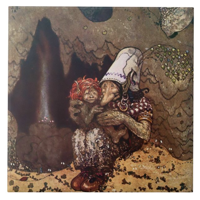 Carreau « L'amour maternel » de John Bauer (Devant)