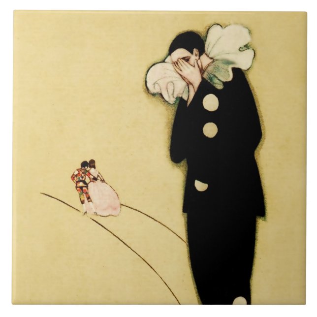 Carreau L'amour perdu de Pierrot par Sophia Chiostri (Devant)